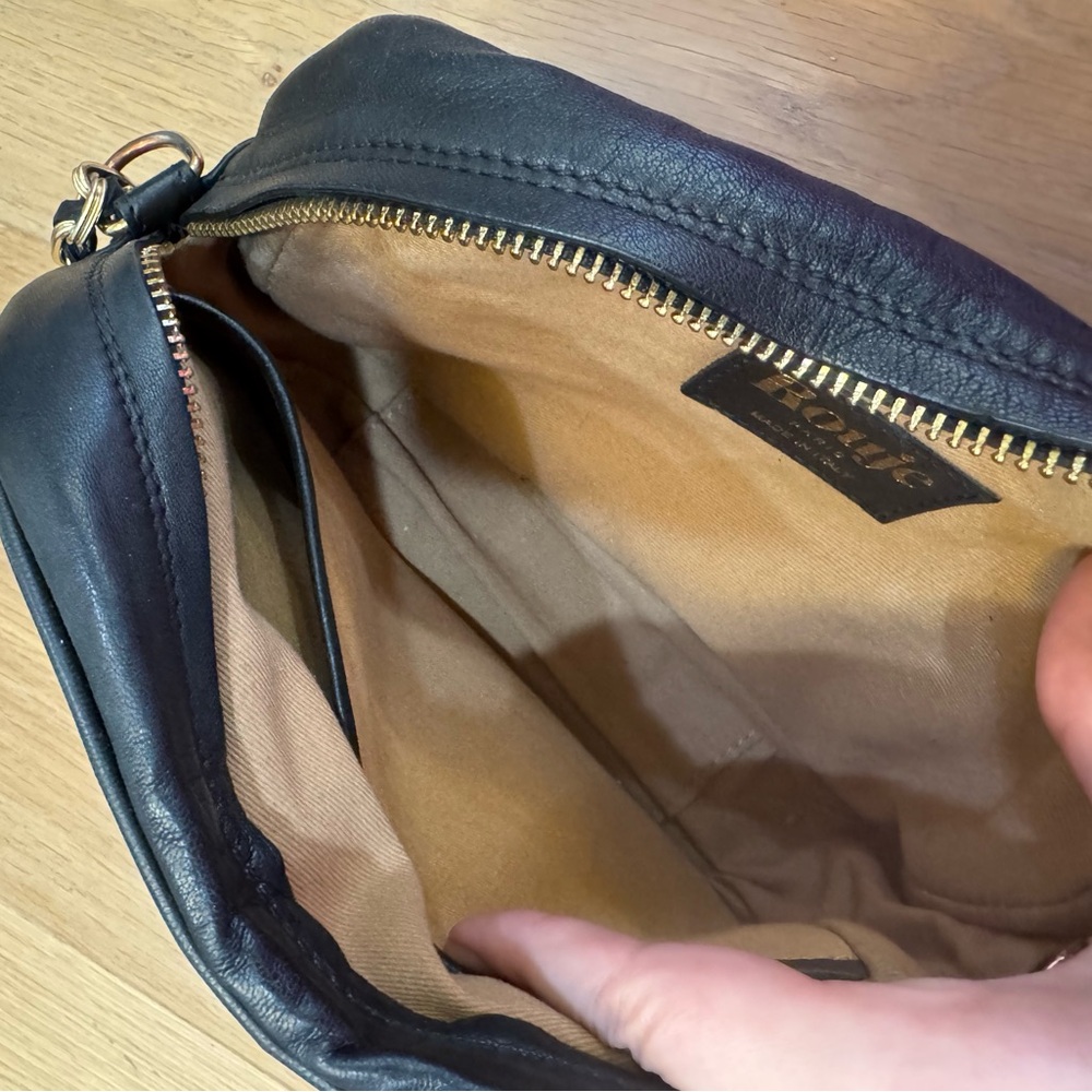 Rouje Micky Black Bag With Chain Strap - Picture 3 of 11